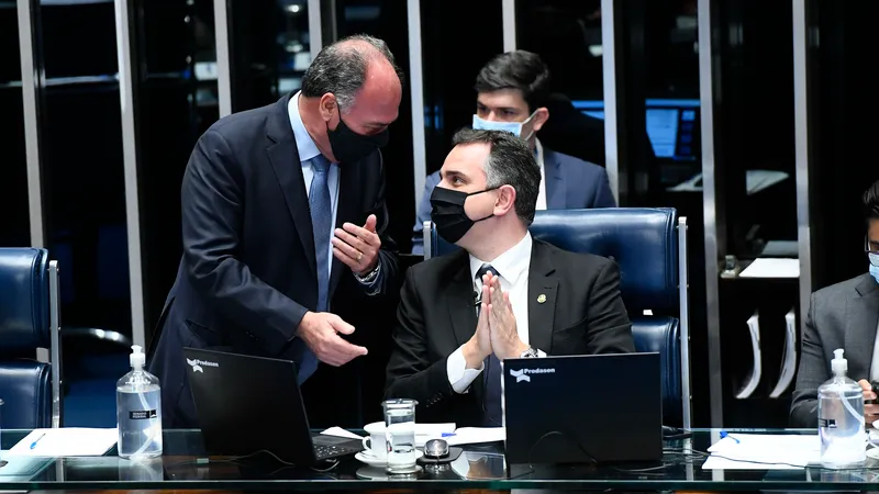 O projeto de Rodrigo Pacheco (DEM-MG) foi aprovado na forma do substitutivo do relator, Fernando Bezerra Coelho (MDB-PE) (Foto: Marcos) Oliveira/Agência Senado