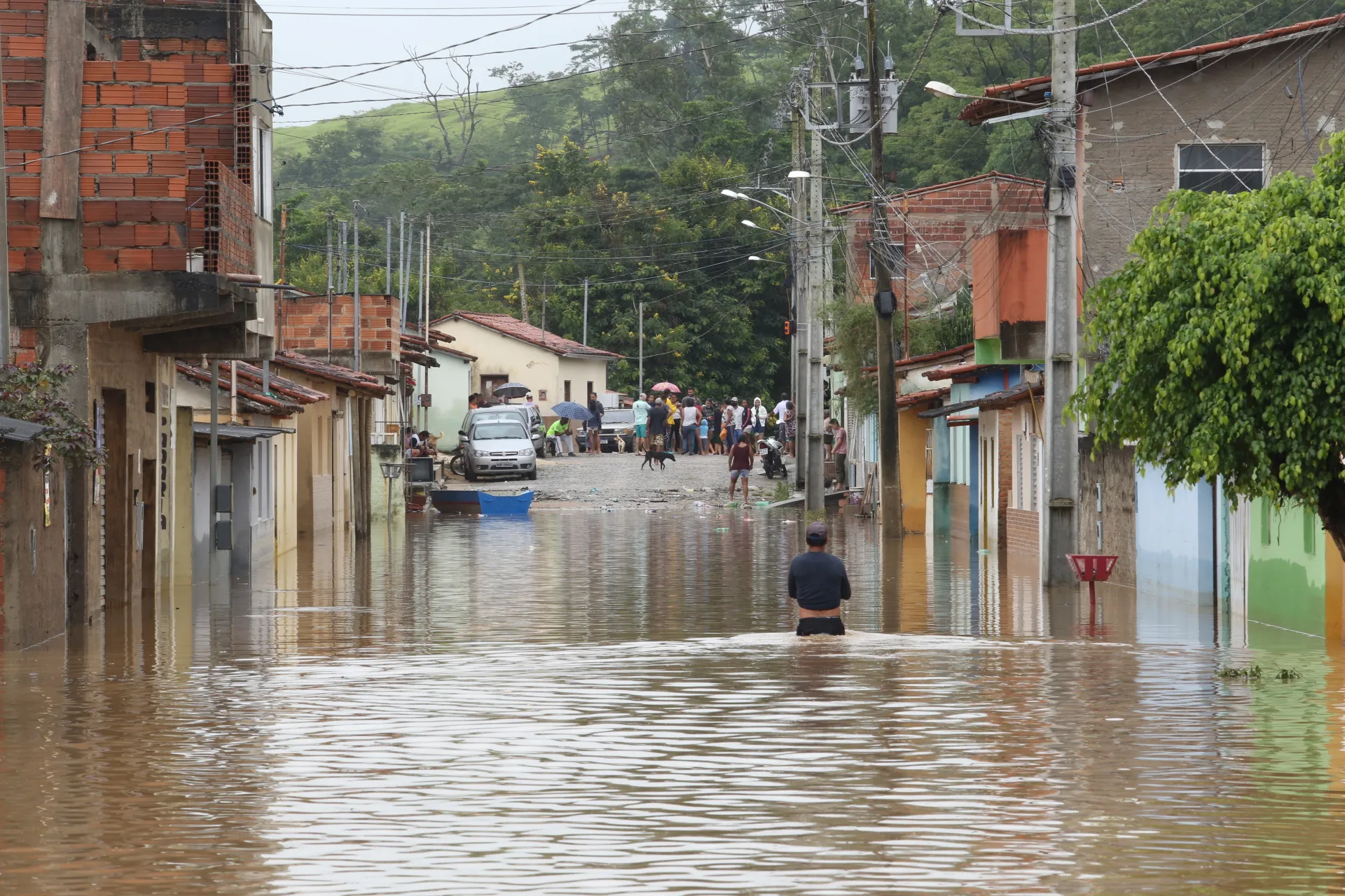 Local atingido pelas fortes chuvas na região do Vale do Jequitinhonha