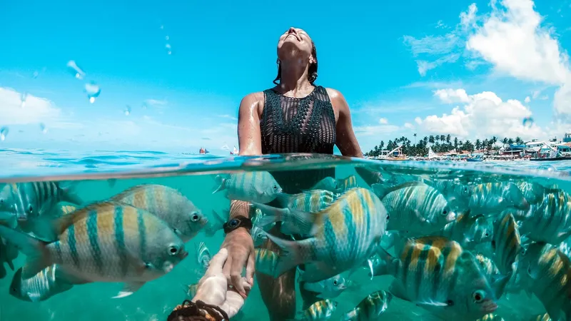 Piscina natural em Porto de Galinhas, Pernambuco