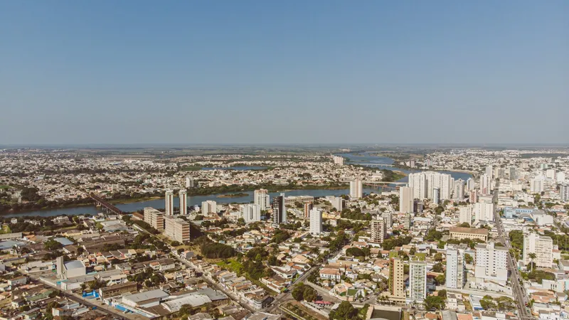 Vista aérea da maior cidade do interior do estado do Rio de Janeiro