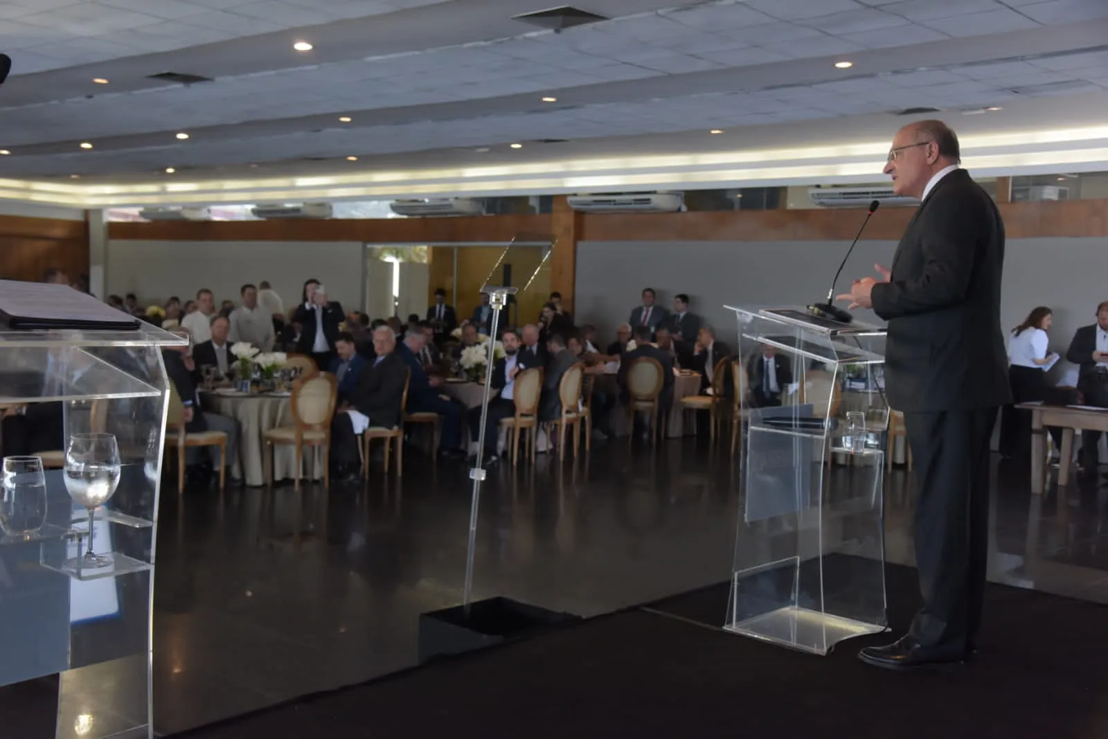 O vice-presidente da República, Geraldo Alckmin, durante evento da ABRAS