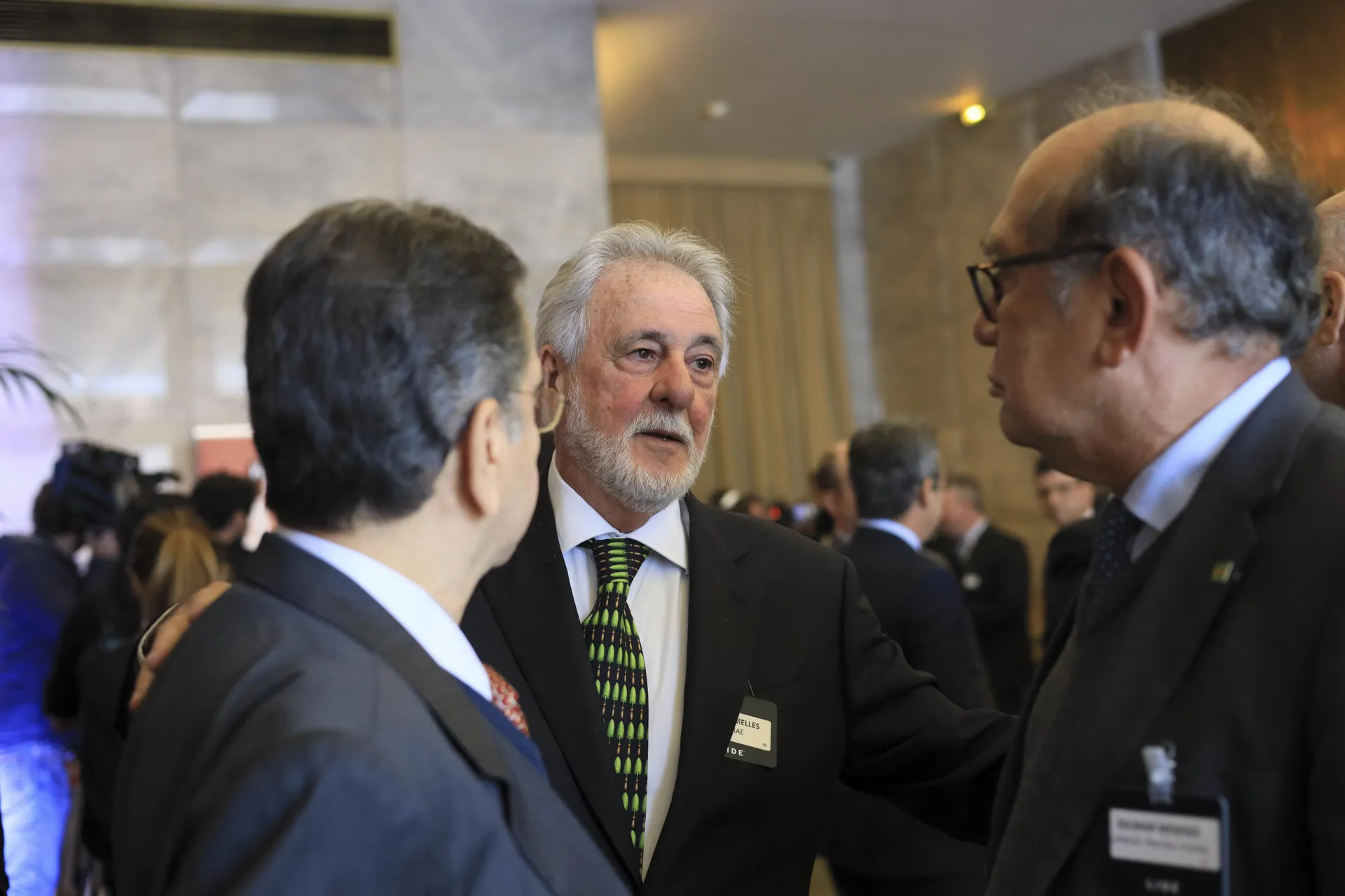 O presidente do Sebrae, Carlos Melles, e o ministro do STF, Gilmar Mendes.