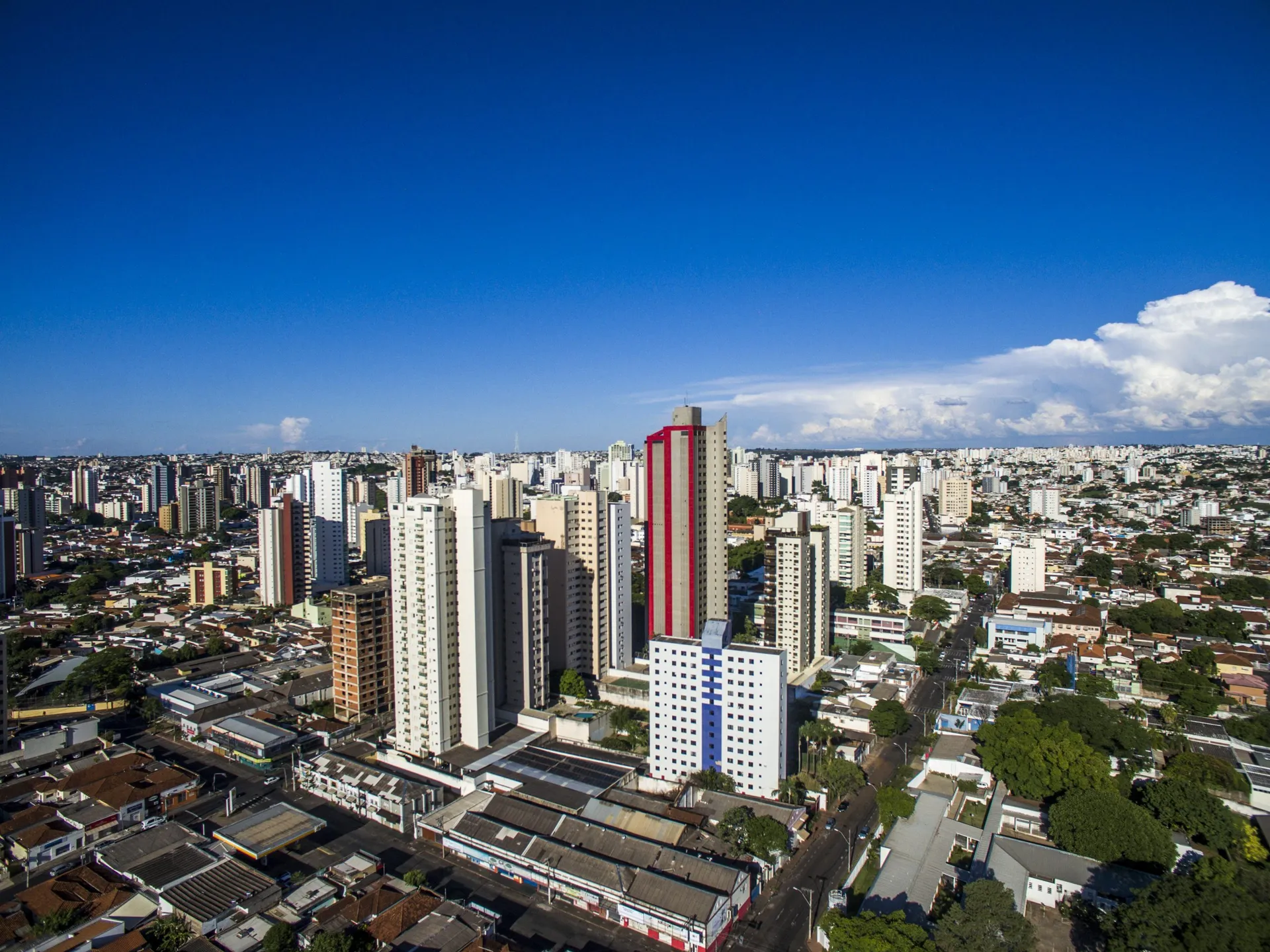 Vista aérea da cidade