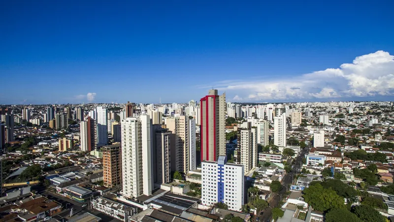 Vista aérea da cidade