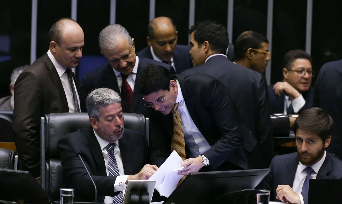 Sessão da Câmara dos Deputados que aprovou o Arcabouço fiscal
