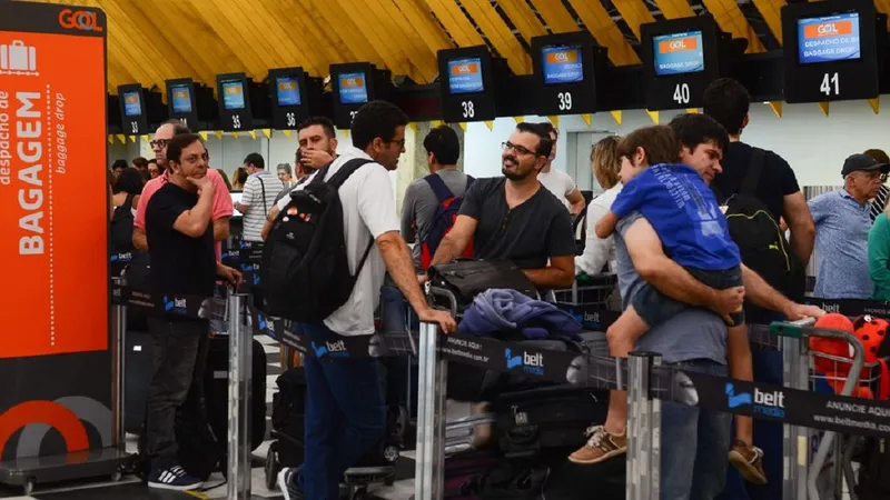 Aeroporto de Congonhas, em São Paulo /