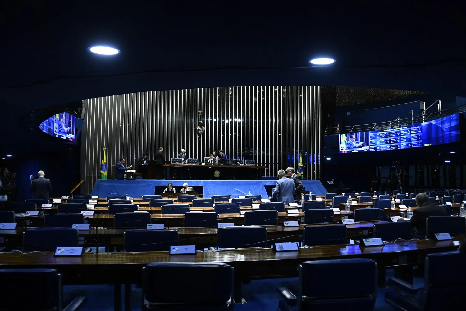 Plenário do Senado Federal durante sessão deliberativa extraordinária nesta quinta-feira, 3/8