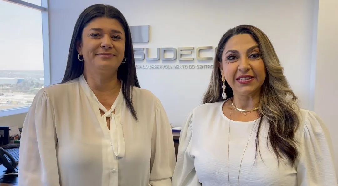 Rose Modesto, representante da Sudeco, e Inês Santiago, presidente da FCDL-MS