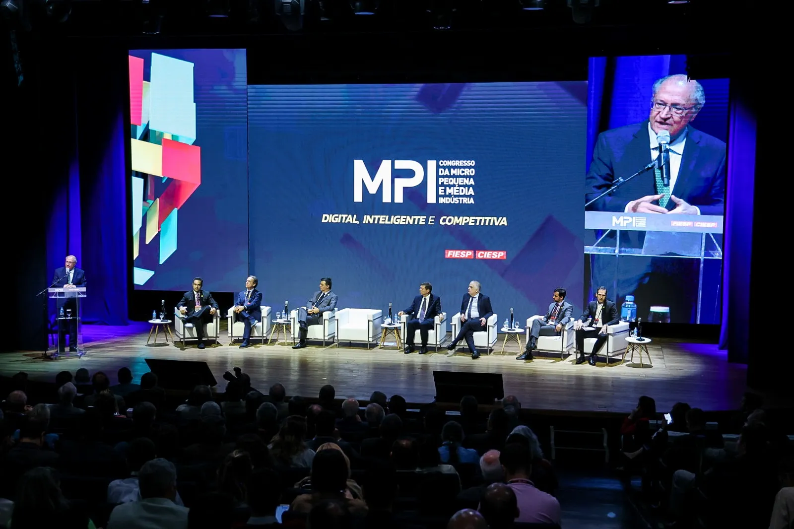 Vice-presidente esteve em evento na Fiesp, onde foram divulgadas novas linhas de crédito para as micro e pequenas empresas.