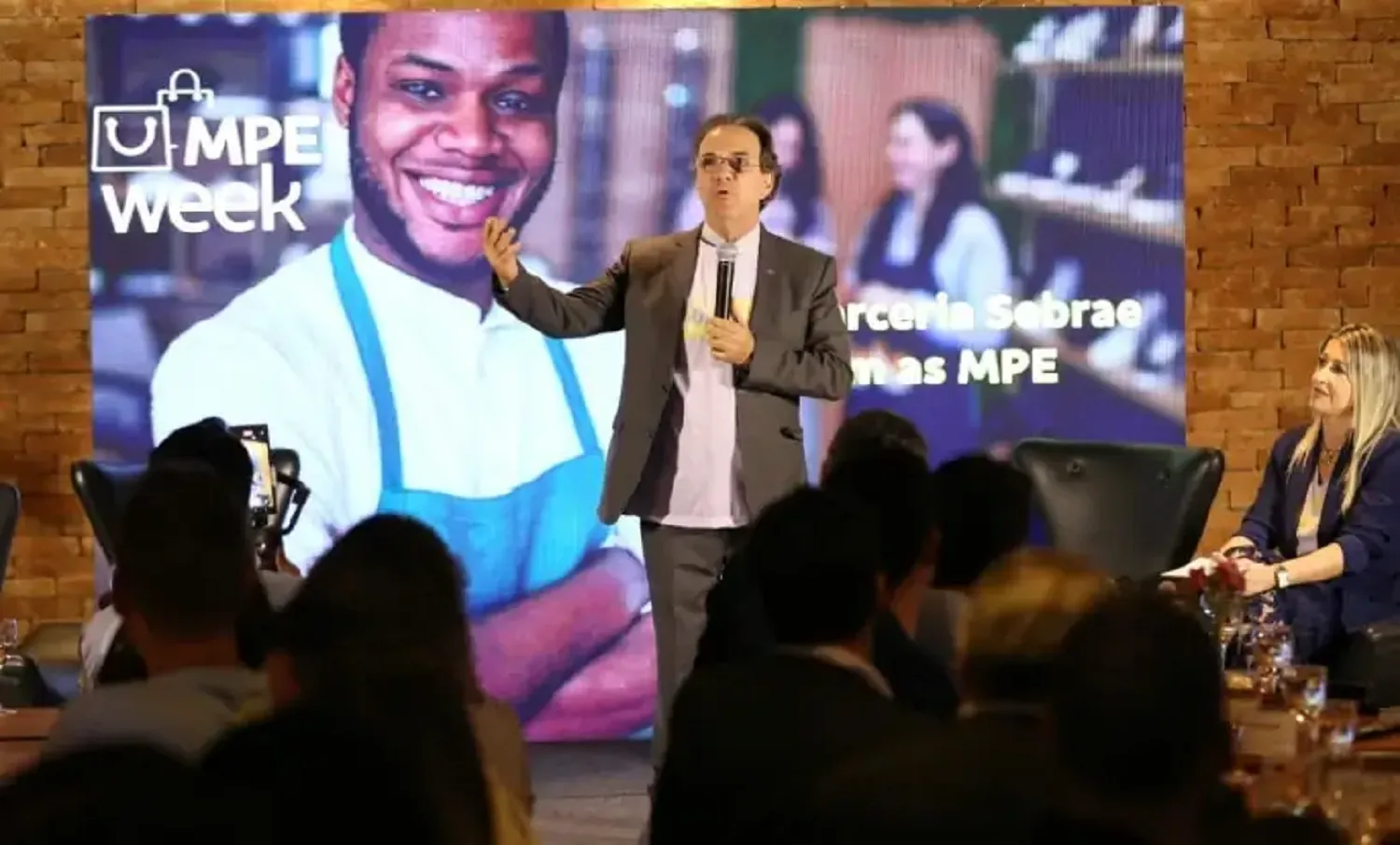 O presidente do Sebrae, Décio Lima, participou da abertura do MPE Week, nesta quarta-feira (4), em Brasília