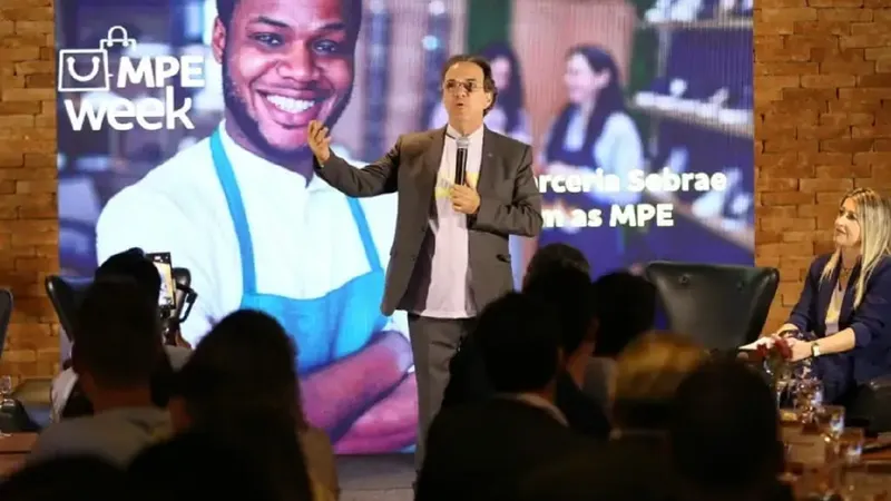 O presidente do Sebrae, Décio Lima, participou da abertura do MPE Week, nesta quarta-feira (4), em Brasília