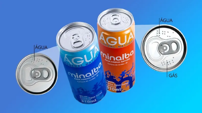 Nova lata de água mineral de Minalba é a pioneira no segmento de bebidas a ter acessibilidade para pessoas cegas e com baixa visão na sua tampa, permitindo a identificação do produto
