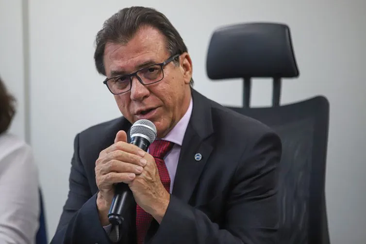Brasília (DF) 02/10/2023 – O ministro do Trabalho e Emprego, Luiz Marinho durante divulgação dos dados do Novo Caged de agosto