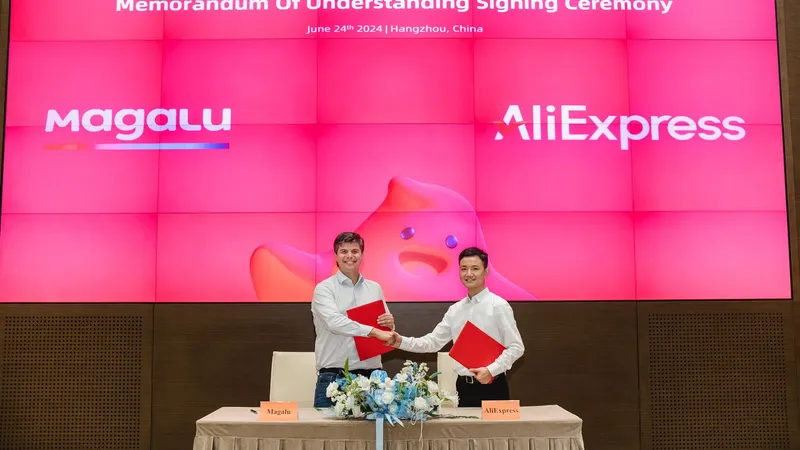 Magalu e Aliexpress, do grupo Alibaba, anunciam acordo estratégico inédito para venda em seus marketplaces