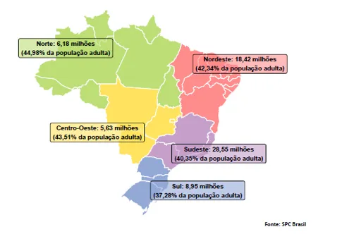 Inadimplência atinge 67,73 milhões de consumidores em agosto, aponta CNDL/SPC Brasil
