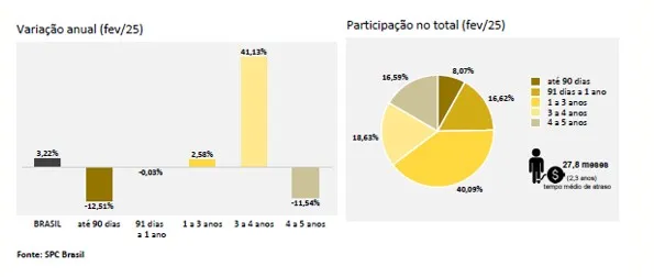 Inadimplência atinge 68,76 milhões de consumidores em fevereiro, aponta CNDL/SPC Brasil