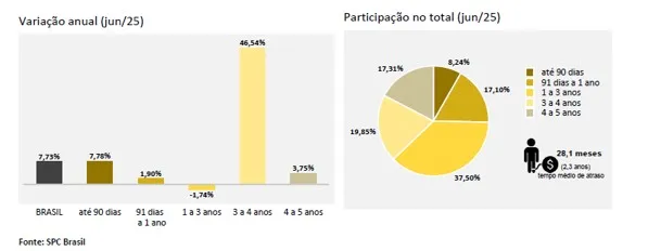 Inadimplência de pessoas físicas atinge 71,28 milhões de brasileiros em junho, revela CNDL/SPC Brasil