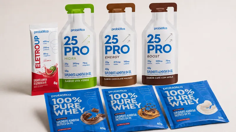 Probiótica Proteína em sachê e gel mostra a força da conveniência no varejo saudável